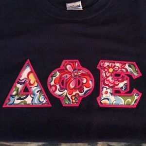 Vera Bradley Delta Phi Epsilon Stitched Letters